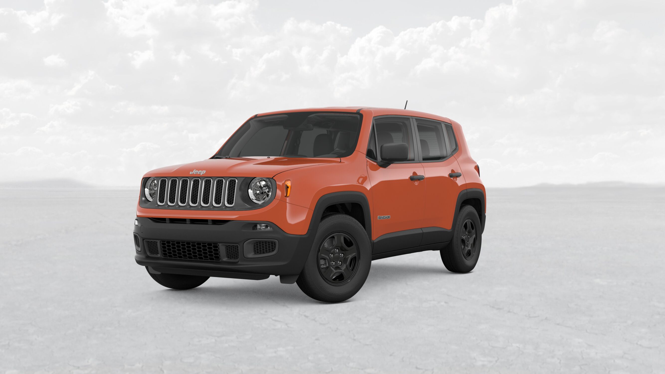 2018 Jeep Renegade Sport Orange Exterior Front View